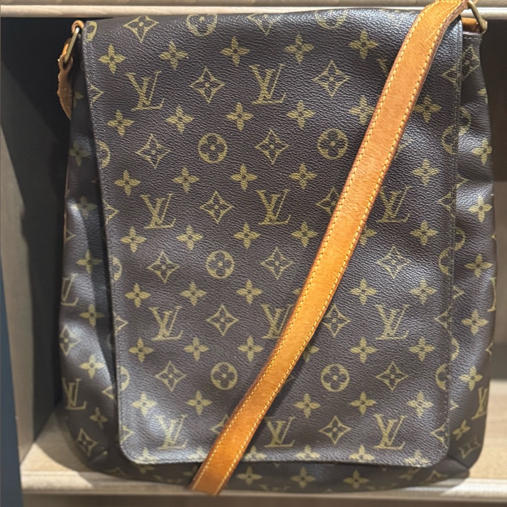 Louis Vuitton Brown Monogram Messenger Bag